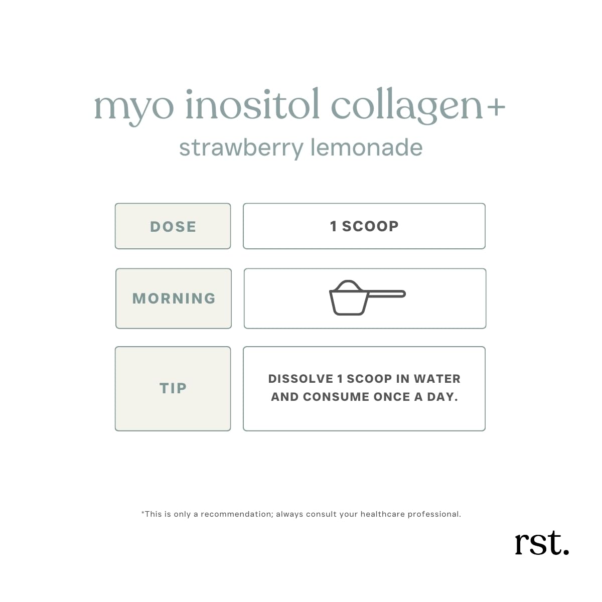 Reset Wellness MYO INOSITOL Collagen+ Myo-Inositol & D-Chiro Inositol (40:1) Powder 26.5