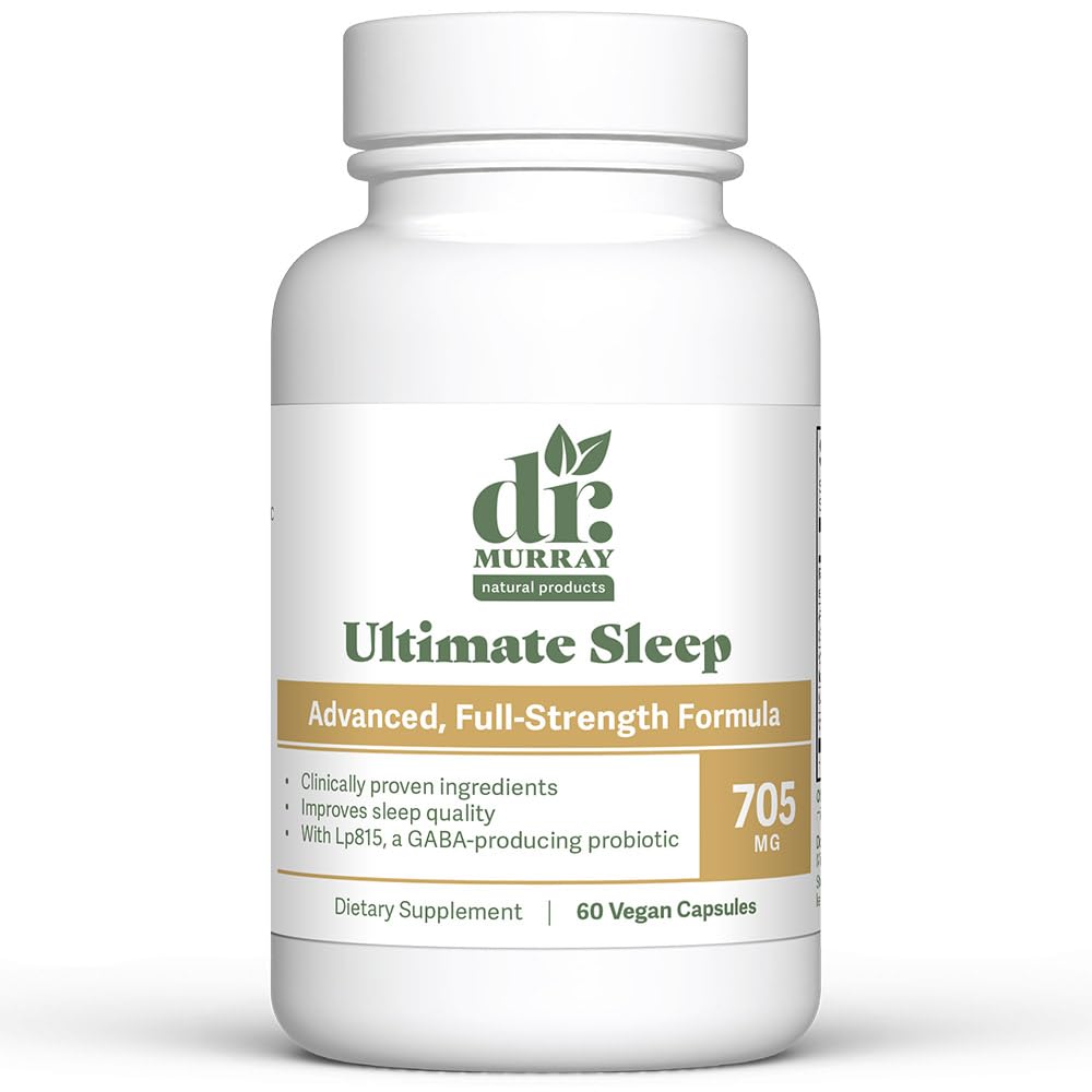 Dr. Murray Natural Products Ultimate Sleep Support Supplement with Melatonin 60 Capsules