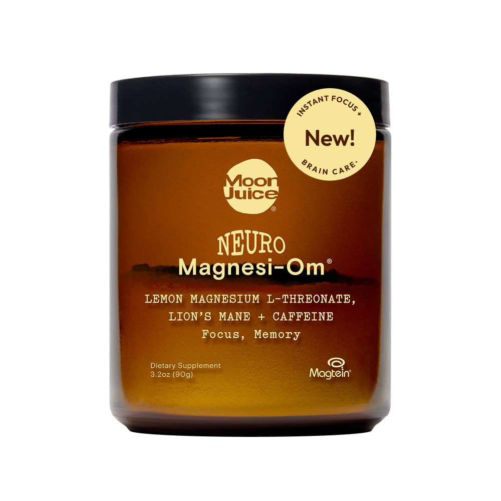 Moon Juice Neuro Magnesi-Om Magnesium L-Threonate Lemon Powder 3.2 Ounce