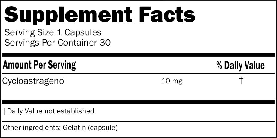 HealthSpan Plus Labs Cycloastragenol Capsule 30 Count