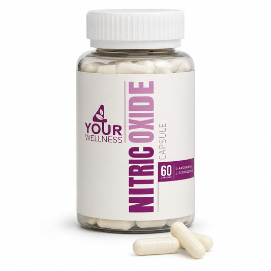 4 Your Wellness Nitric Oxide Supplement with L-Arginine & L-Citrulline for Circulation and Blood Pressure Support, Clean Energy – Vegan, Non-GMO, Kosher, Capsule, 60 Capsules