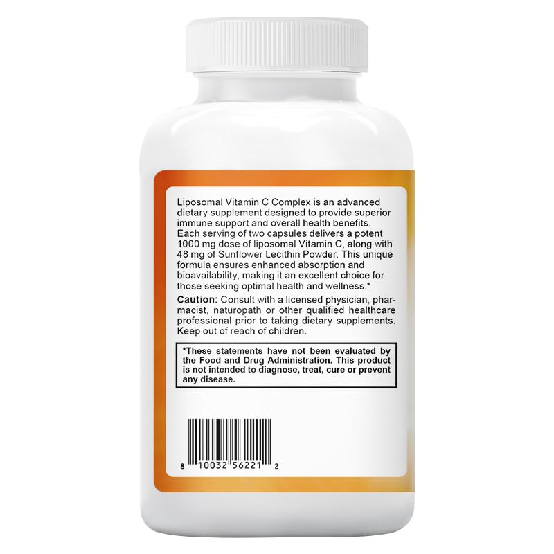 oppuland Vitamin C Capsules 180 Count