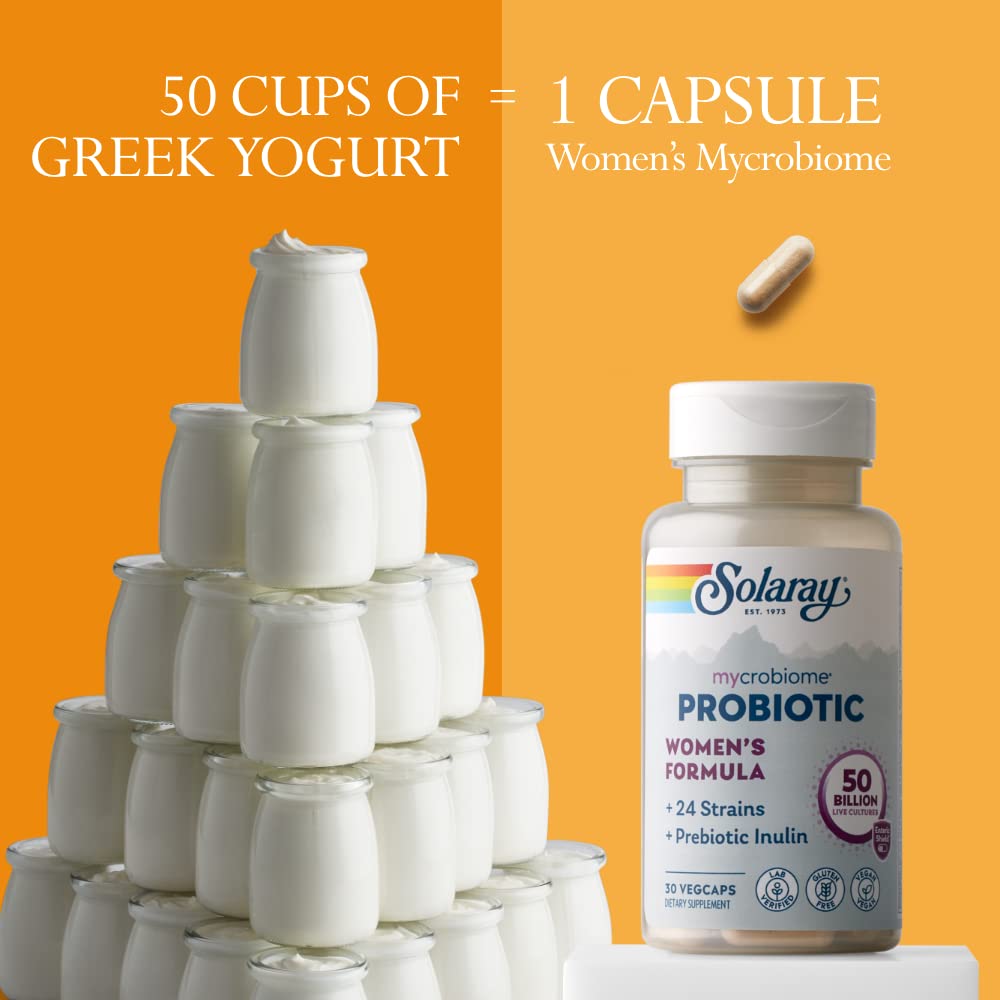 Solaray Mycrobiome Probiotic Women's Formula Capsule, 30 Count