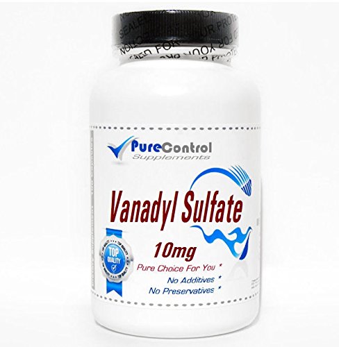 PureControl Supplements Vanadyl Sulfate 10mg Capsule 1 Count