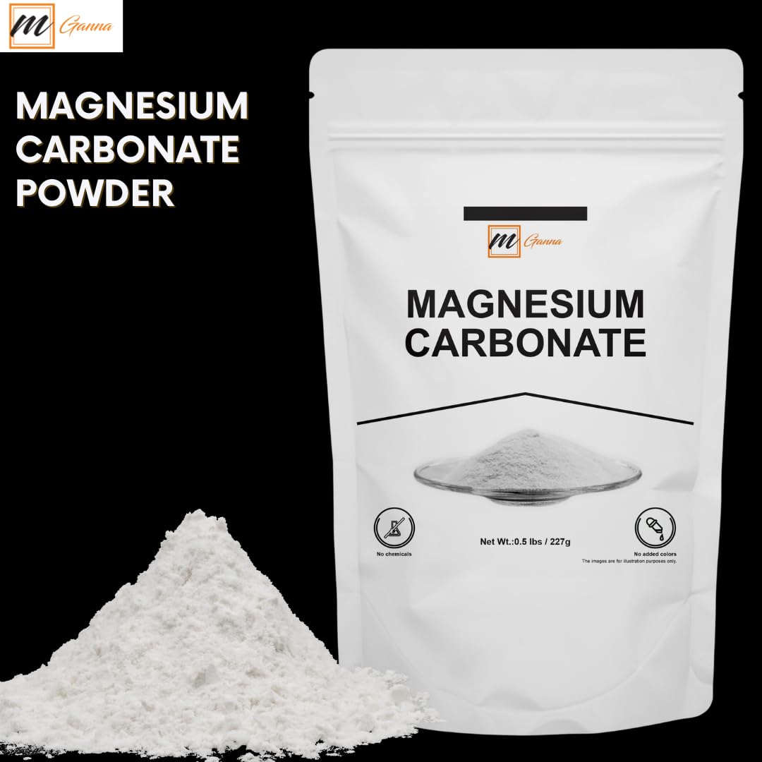 mGanna Magnesium Carbonate Light Powder (Food Grade), 8 oz