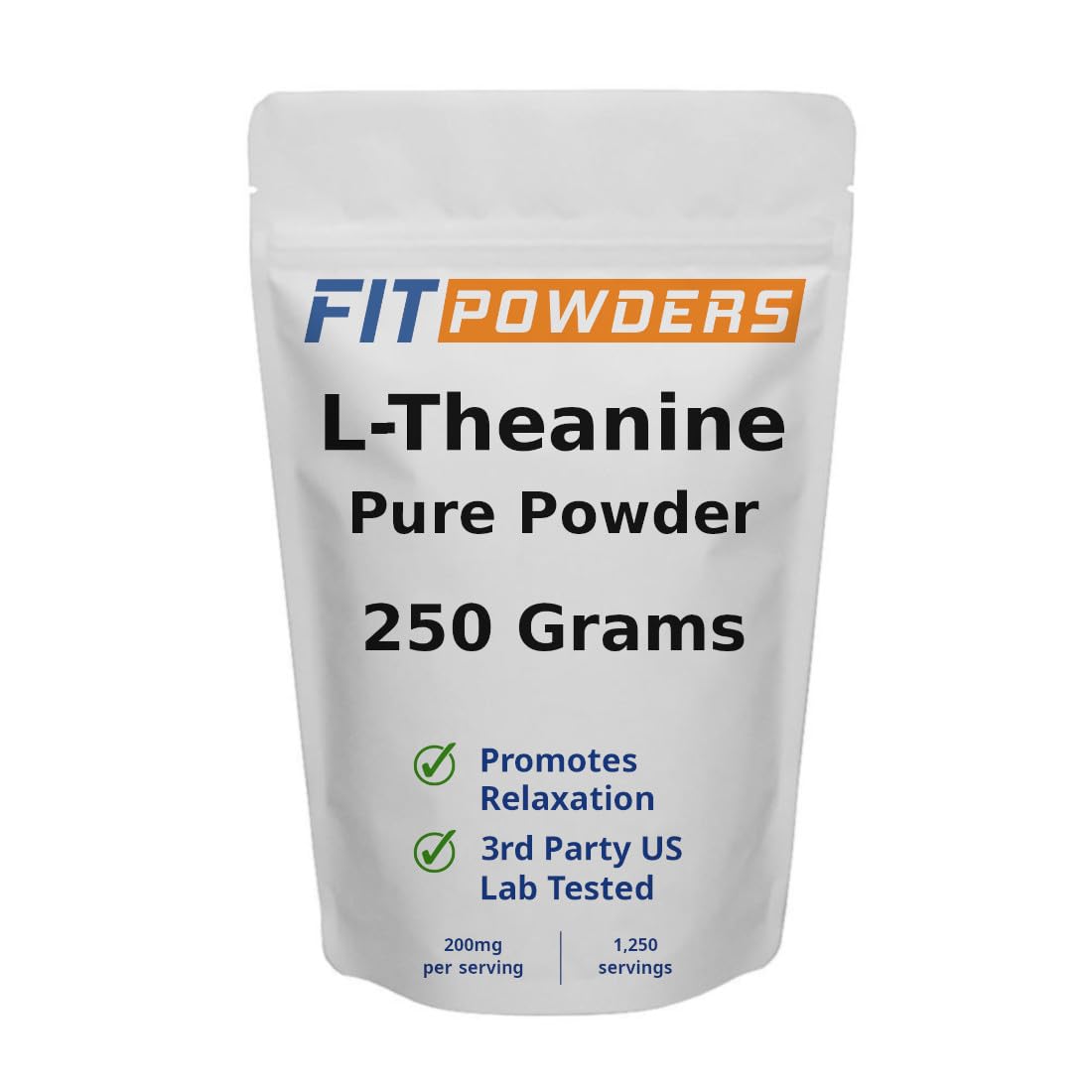 FitPowders L-Theanine Powder, 8.8 oz