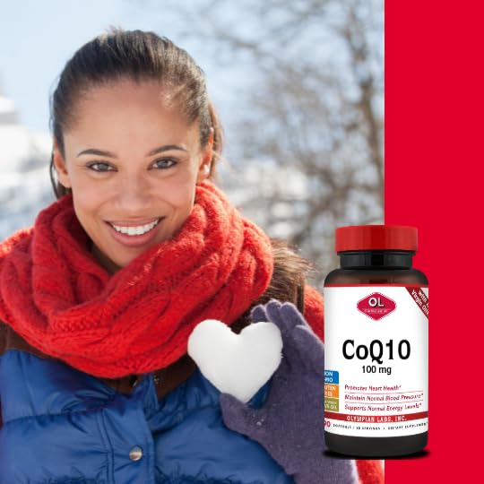 Olympian Labs Coenzyme Q10 100mg Softgels with Extra Virgin Olive Oil, Heart Health Support, 90 Count