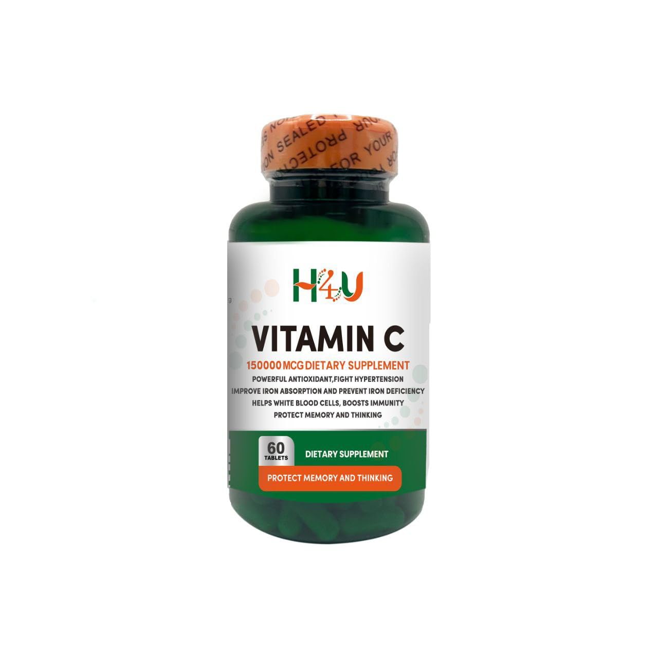 H4U Vitamin C Dietary Supplement Tablet, 60 Tablets
