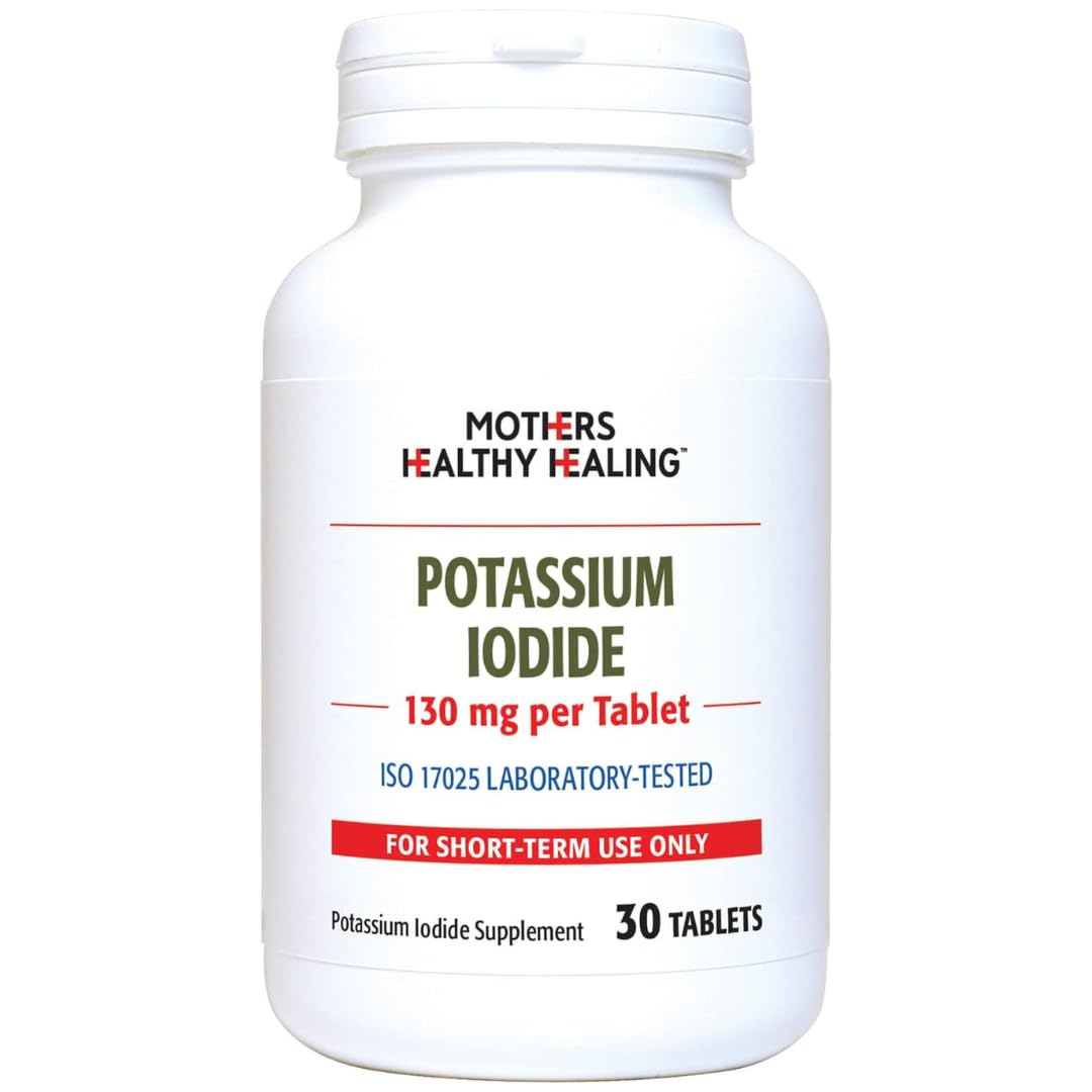 Mothers Healthy Healing Potassium Iodide 130 mg KI Supplement Tablet 90 Tablets