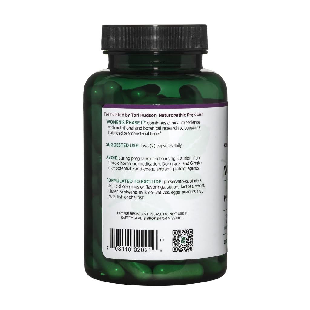 Vitanica Women's Phase I Premenstrual Support Capsule 120 Count