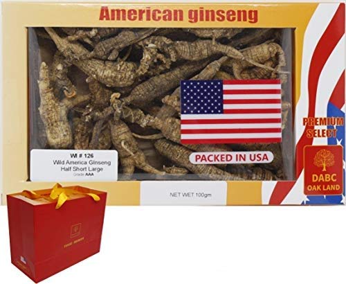 DABC OAK LAND American Wisconsin Wild Ginseng Tablets, 4 Count