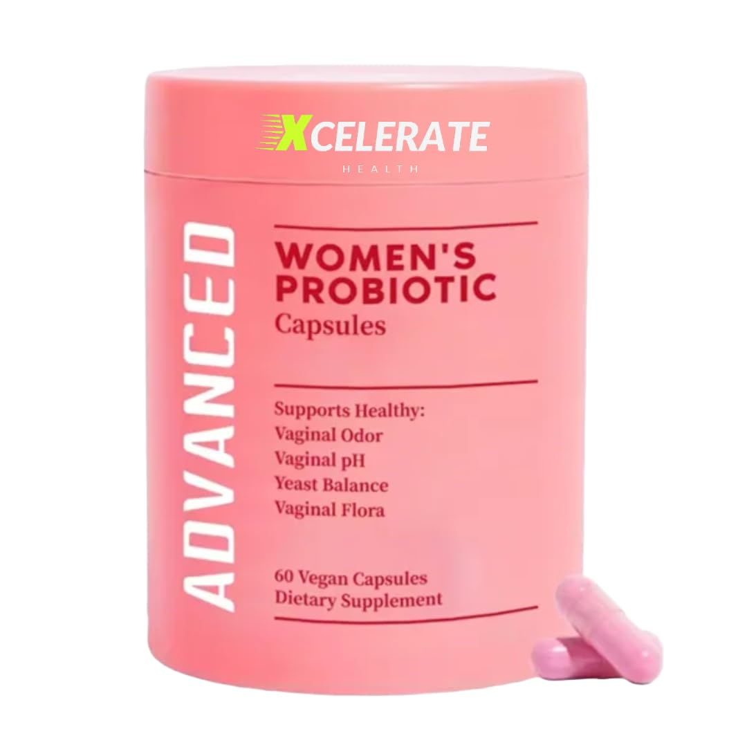 NeuVelleNutrition Women’s Health Feminine Probiotic – Vaginal Health & pH Balance Support – Daily Probiotic for Women with Lactobacillus acidophilus, reuteri, fermentum – Feminine Care, Gut & Odor Support, 60 Capsules