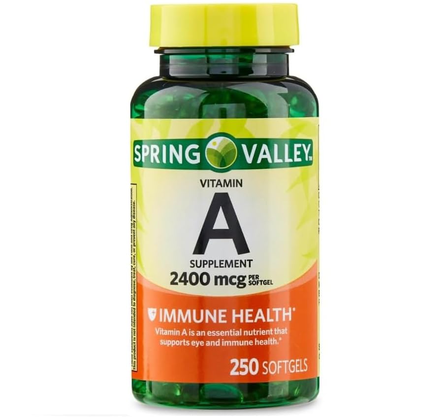 Unique Bundle Store Vitamin A 2400 mcg Softgels, 250 Count