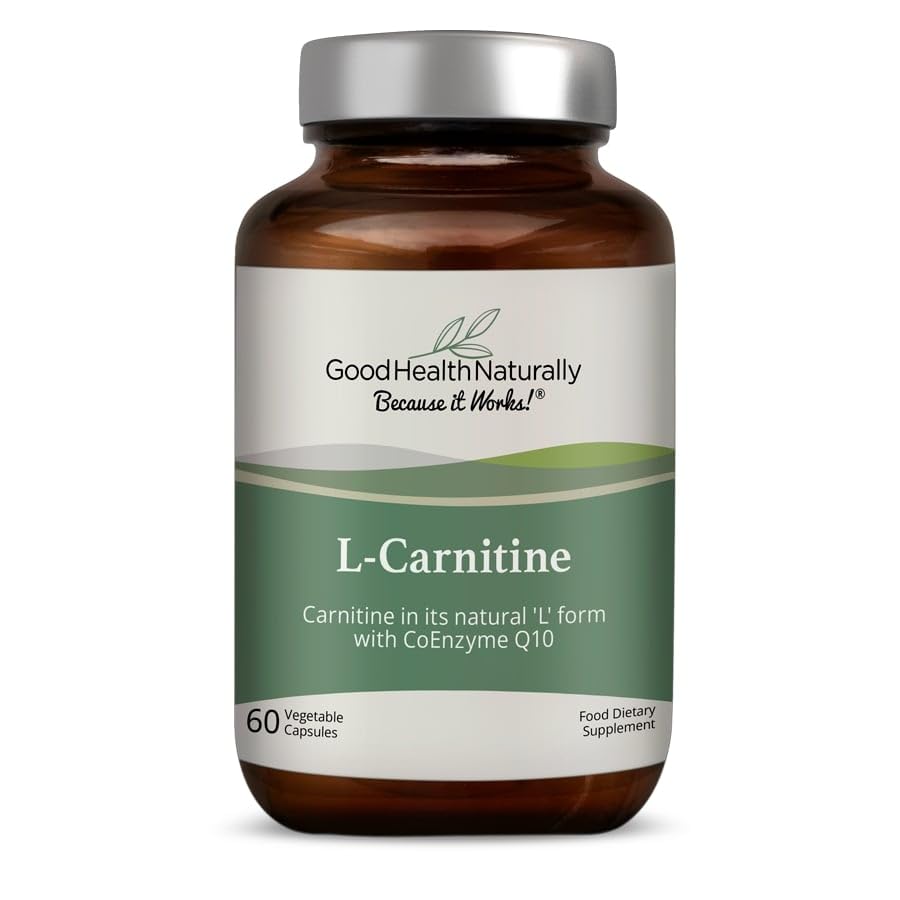 GOOD HEALTH NATURALLY BECAUSE IT WORKS! L-Carnitine Plus CoQ10 - for Heart, Liver, and Cell Health Capsule, 60 Vegetable Capsules
