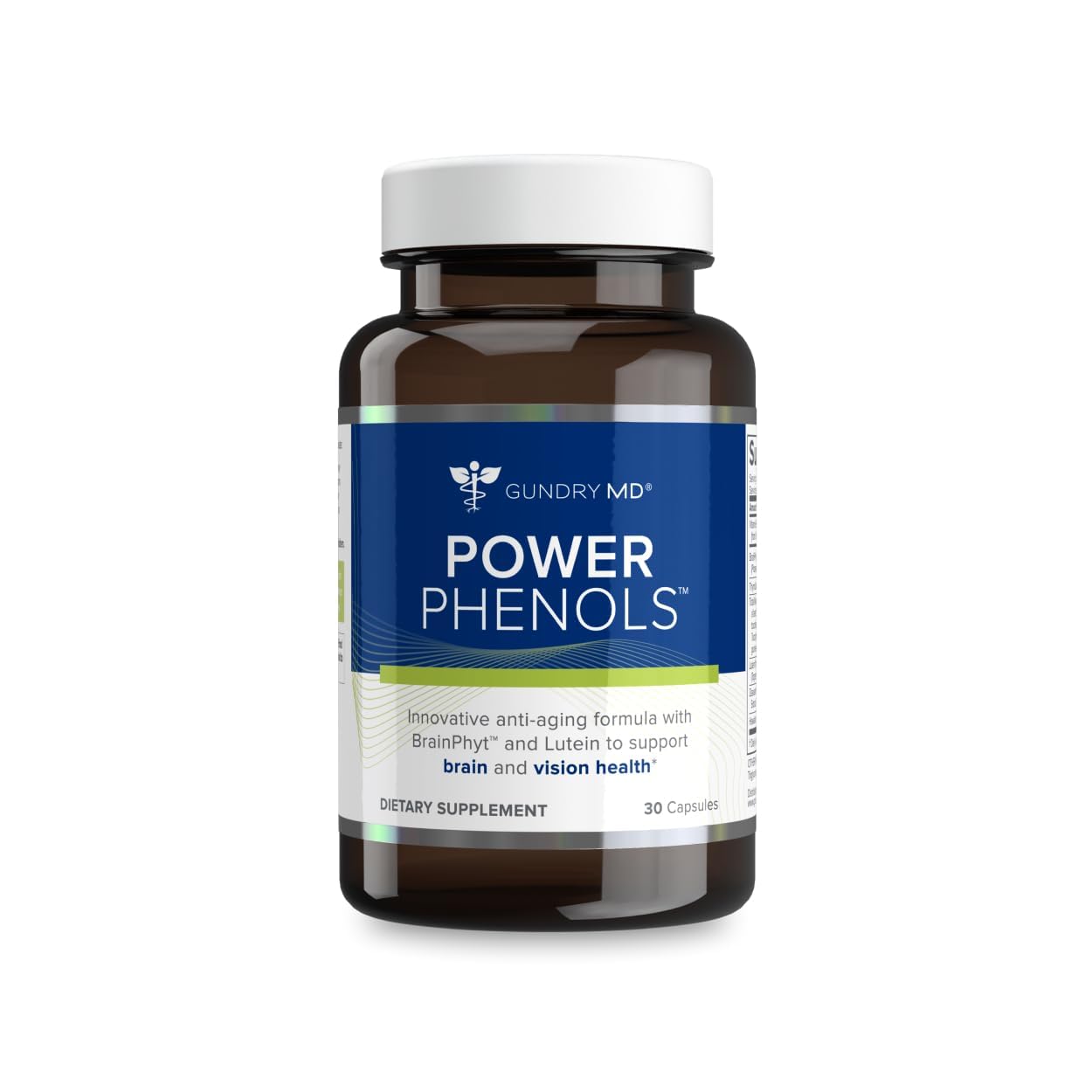 Gundry MD Power Phenols Brain Health & Energy Supplement, 30 Capsules