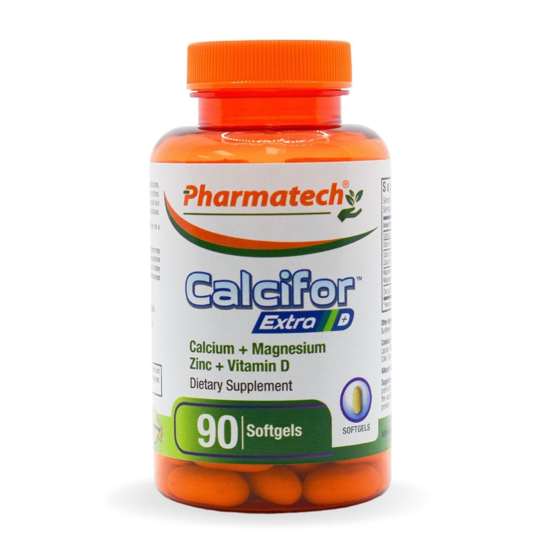 Calcifor Calcium Magnesium Zinc Plus Vitamin D3 Softgels, 90 Count
