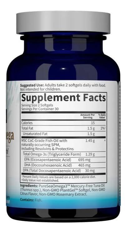 Garden of Life Dr. Formulated Advanced Omega Fish Oil Softgels, 180 Count
