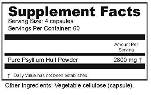 BIOACTIVE NUTRIENTS Psyllium Plus Capsule, 60 Capsules