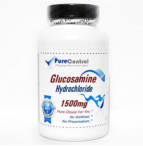 PureControl Supplements Glucosamine Hydrochloride 1500mg Capsules, 100 Capsules