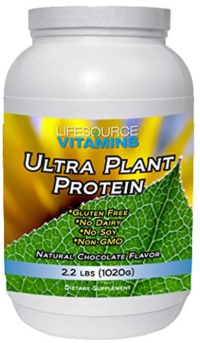 LifeSource Vitamins Ultra Plant Protein Powder, Chocolate, 2.25 lb