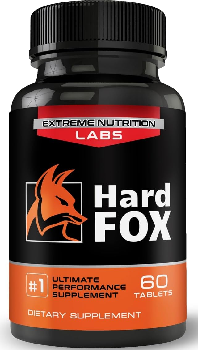 EXTREME NUTRITION LABS Hard Fox - #1 Ultimate Performance Tablet, 60 Count