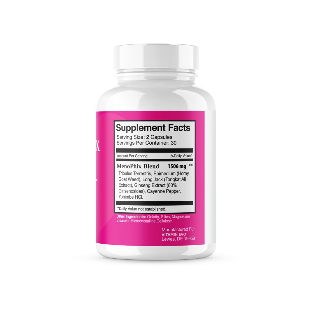 Vitamin Evo MenoPhix Menopause Natural Support Capsule, 60 Count