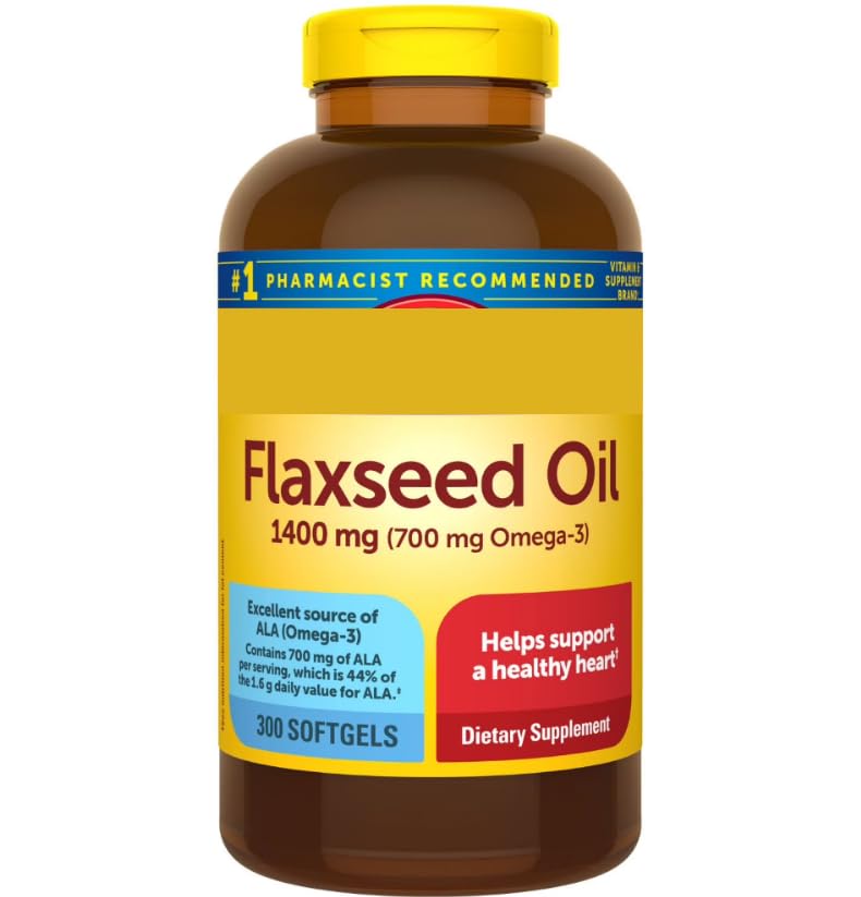 Generic Nature Flaxseed Oil 1400mg Softgel 300 Softgels