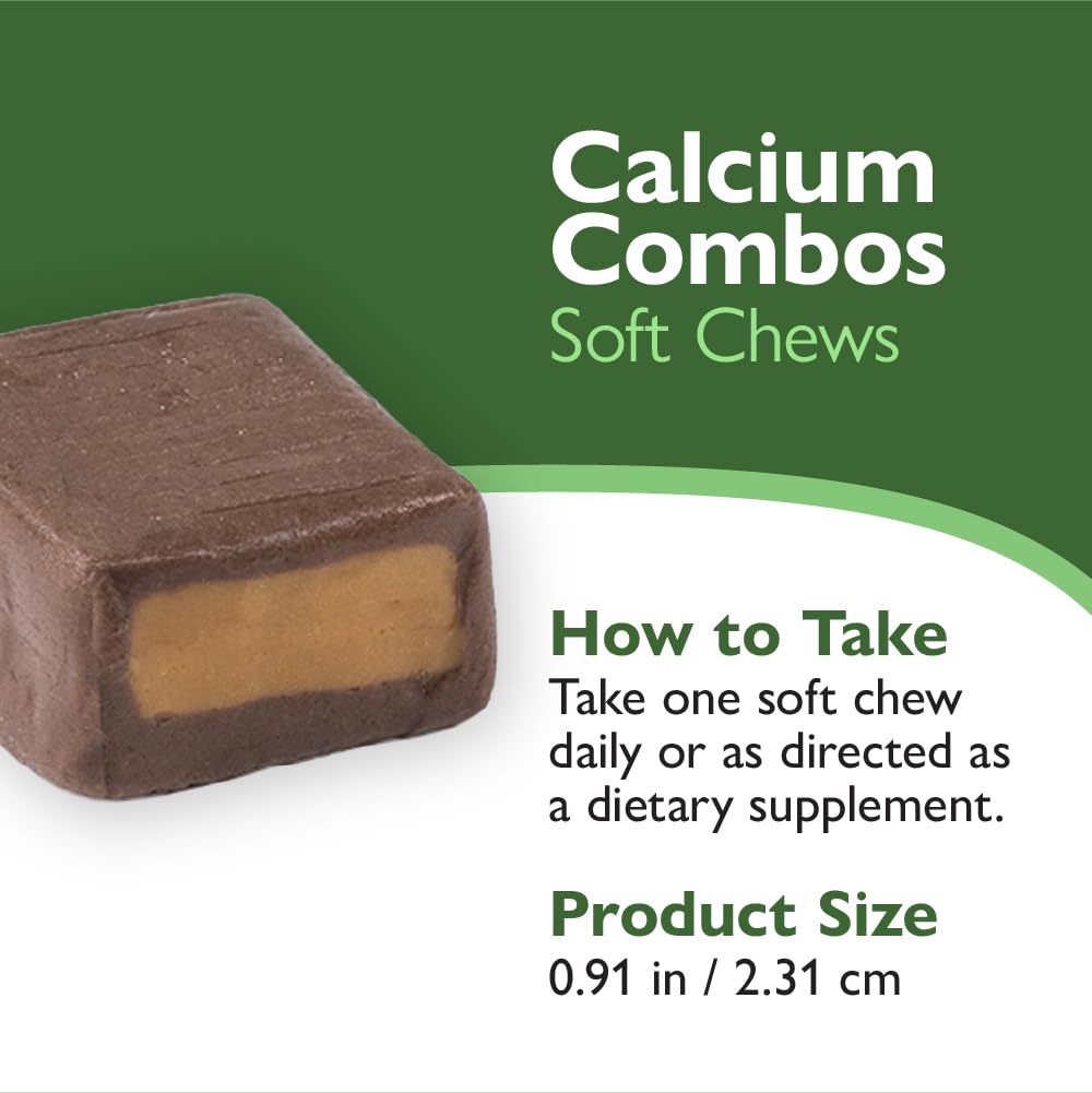 Celebrate Bariatric Supplements Calcium Citrate Soft Chews 500mg with 500 IU Vitamin D3, 90 Count