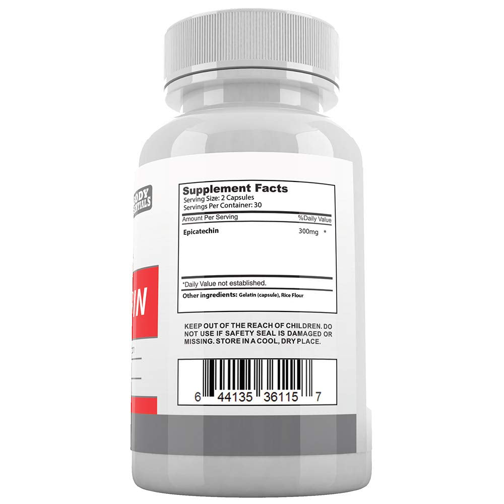 Body Essentials Epicatechin 300mg Capsules 60 Count