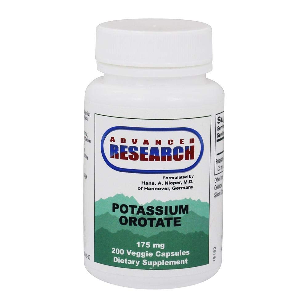 ADVANCED RESEARCH Potassium Orotate 175 mg Veg Capsules, 200 Count