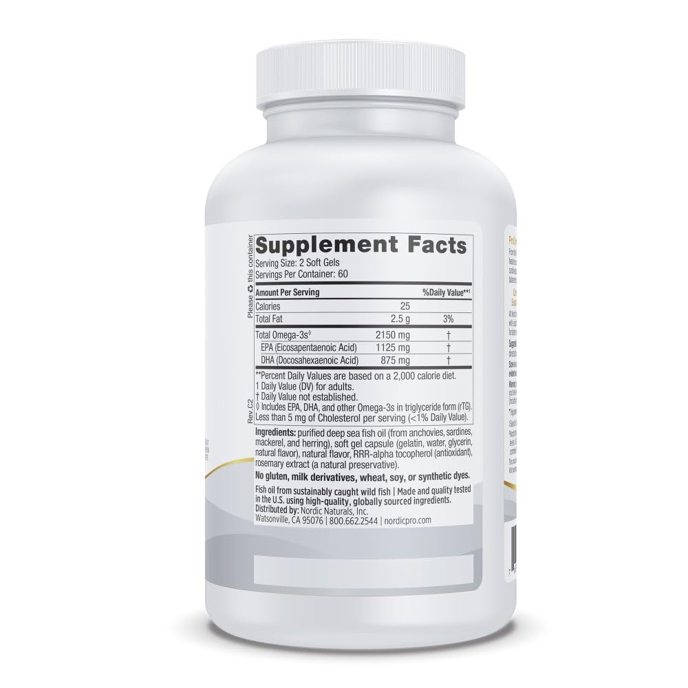 Nordic Naturals ProOmega-3 Softgels 120