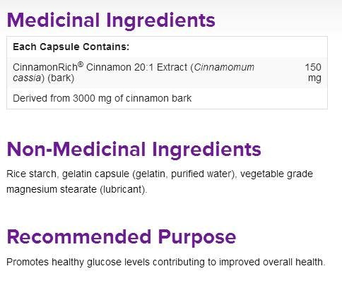 Webber Naturals Cinnamon Extract Cinnulin PF™ 150 mg Capsules, 1 Count