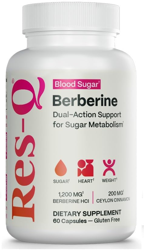 Res-Q Berberine Blood Sugar Support Supplement Capsule 1