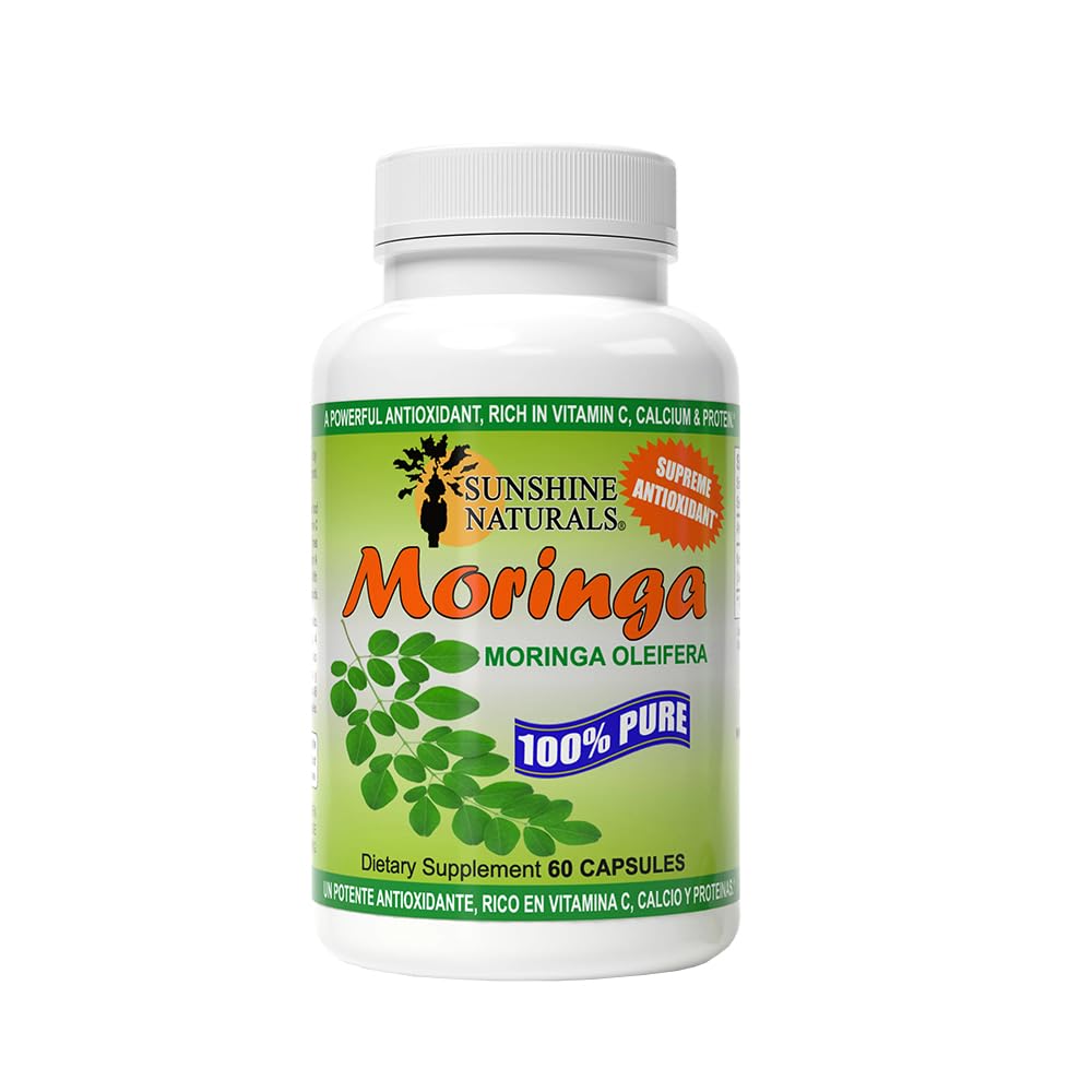 Sunshine Naturals Moringa Dietary Supplement Capsules 120