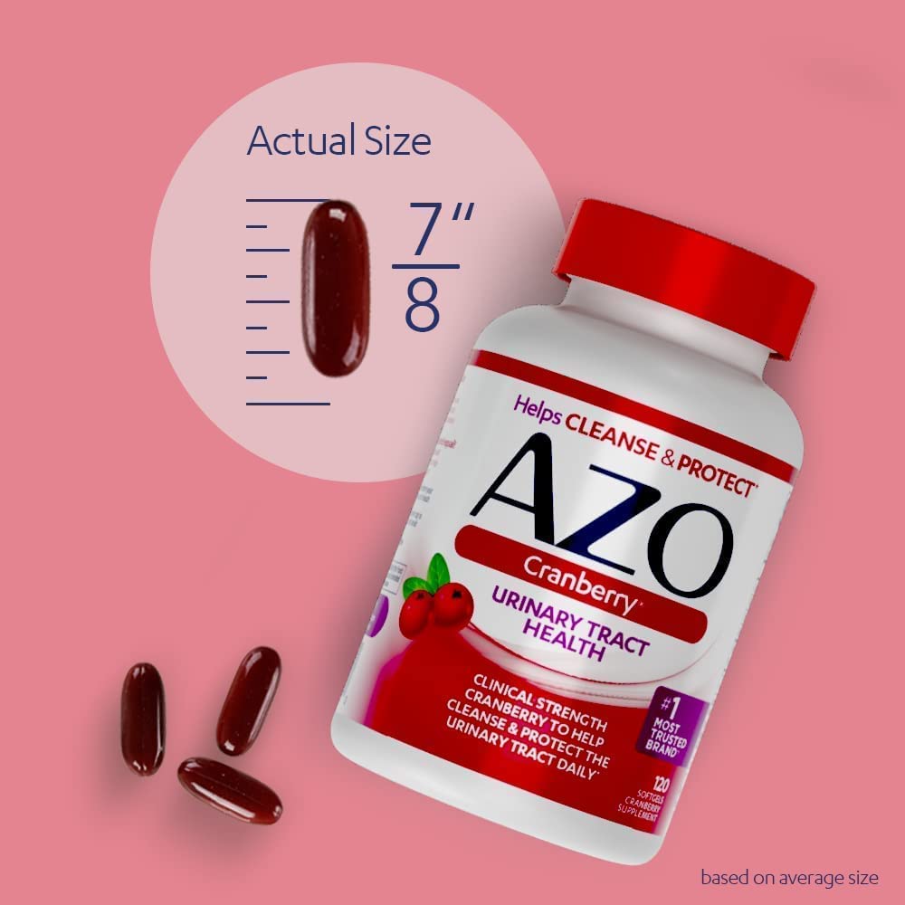 AZO Cranberry Urinary Tract Health Supplement Softgel 200 Count