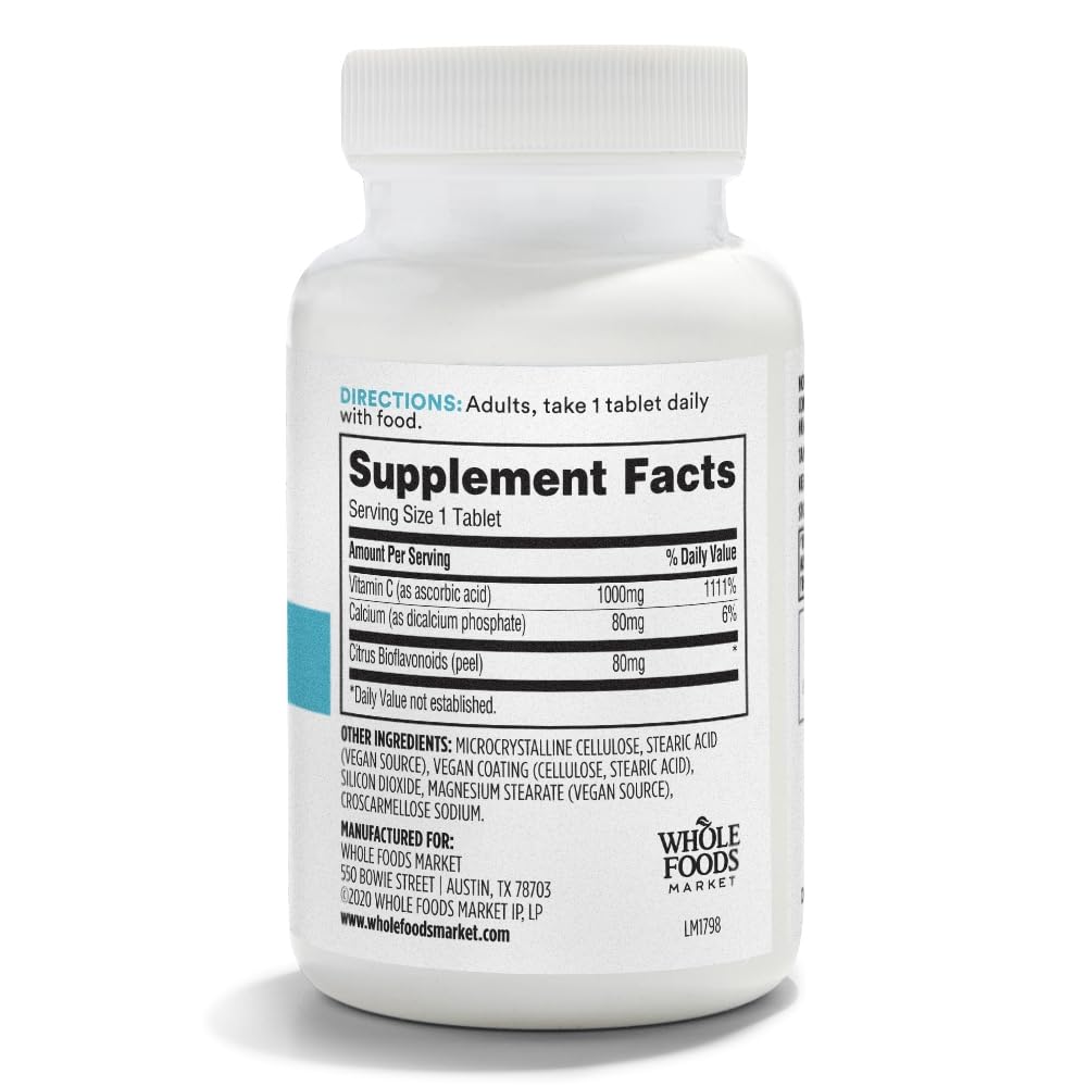 365 by Whole Foods Market Vitamin C+ with Citrus Bioflavonoids, High Potency, 100 Tablets