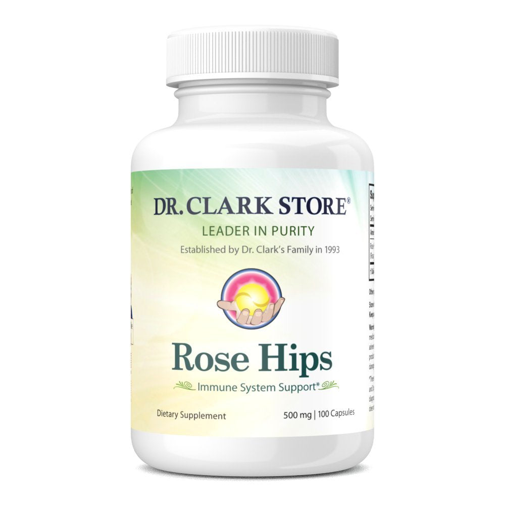 Dr Clark Store Rose Hips Supplement 500 MG Capsule 100
