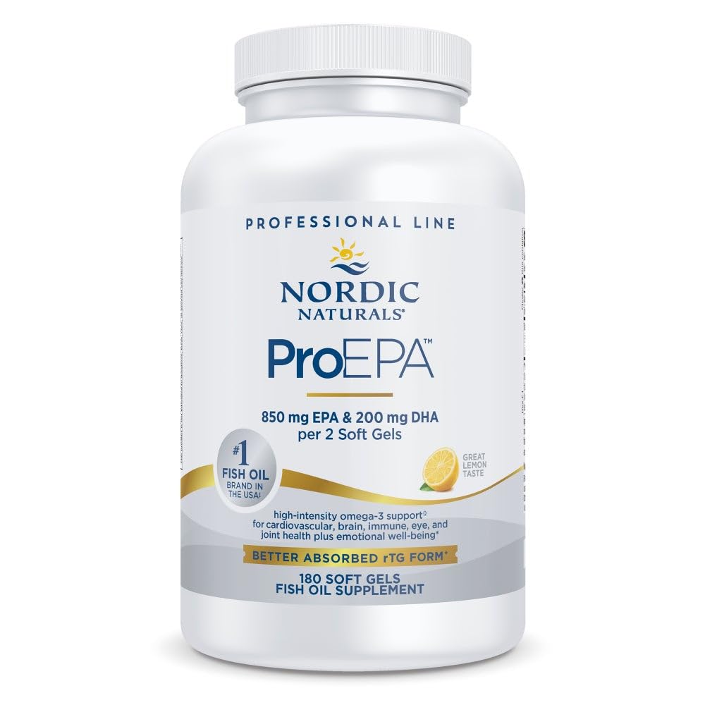 Nordic Naturals ProEPA Lemon Softgels 180 Count