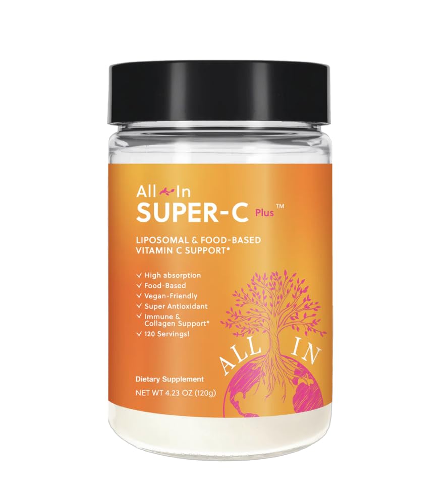 All In Nutritionals Super-C Plus Liposomal Vitamin C Powder 4.23 Ounce