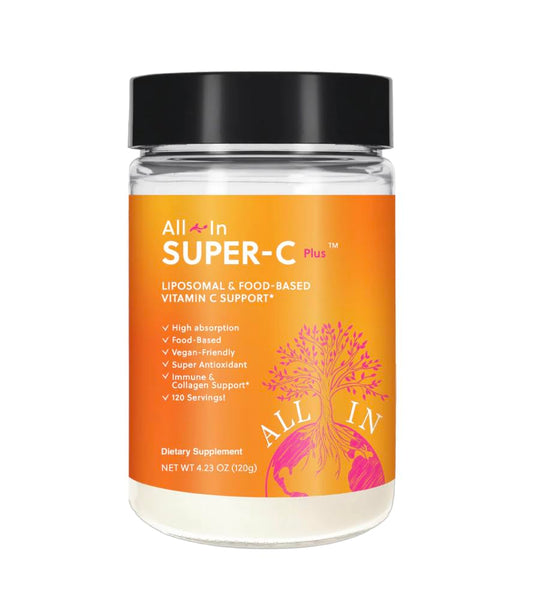 All In Nutritionals Super-C Plus Liposomal Vitamin C Powder 4.23 Ounce