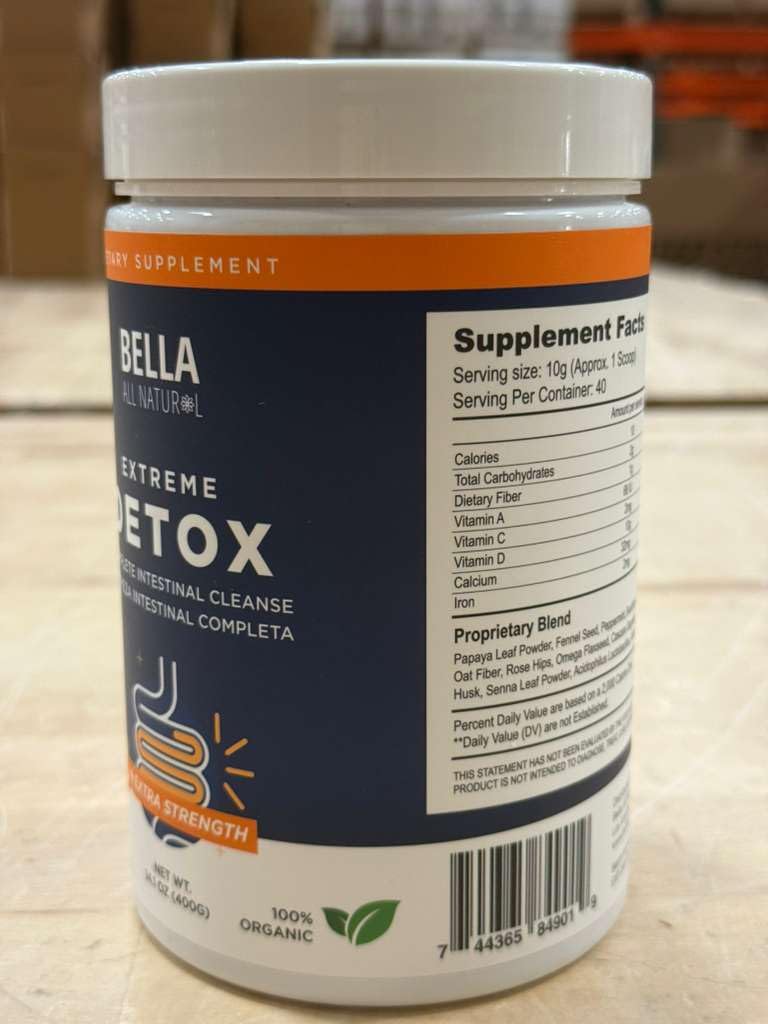 Bella All Natural Extreme Detox Mango Powder 14.1 oz