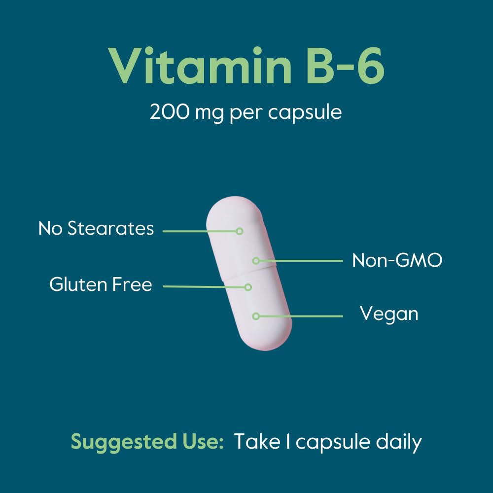 BESTVITE Vitamin B-6 200mg Capsule, 240 Capsules