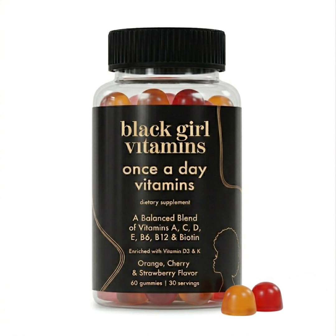 Black Girl Vitamins Women's Multivitamin Gummy, 60 Count