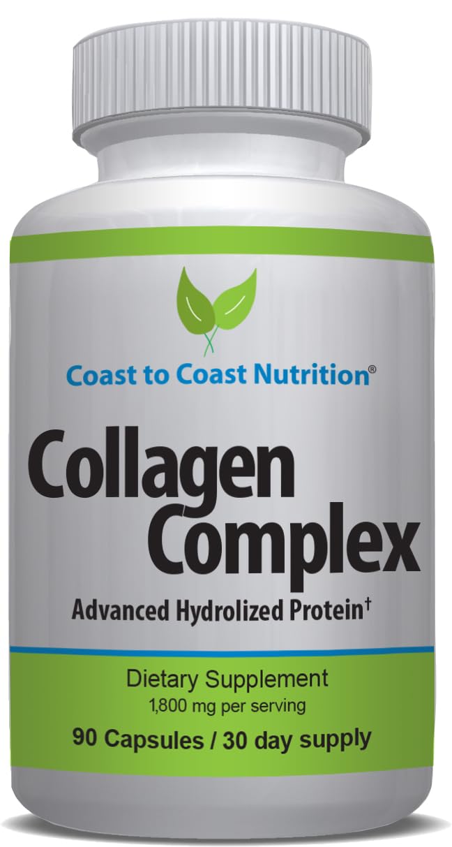 Coast to Coast Nutrition Hydrolyzed Collagen Multi Collagen 90 Capsules