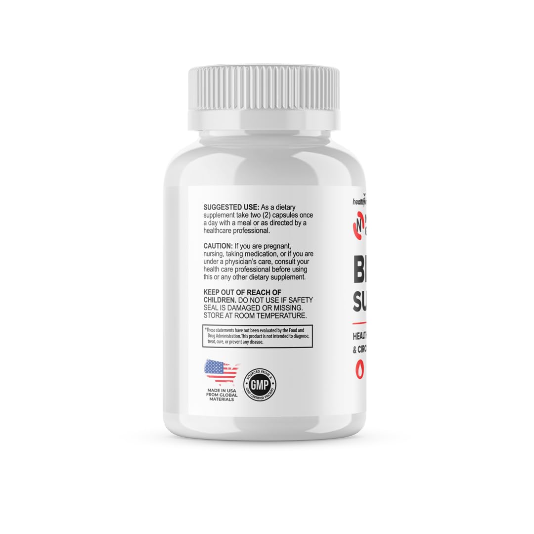 HealthyVita USA Natural Glyco Blood Support Capsules 60 Count