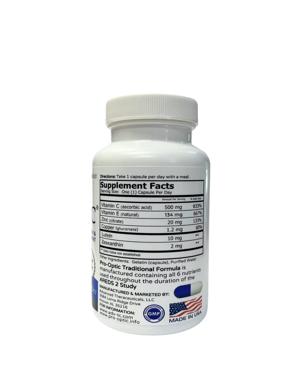 PROOPTIC Traditional Formula (AREDS 2 Based Formula) 90 Capsules