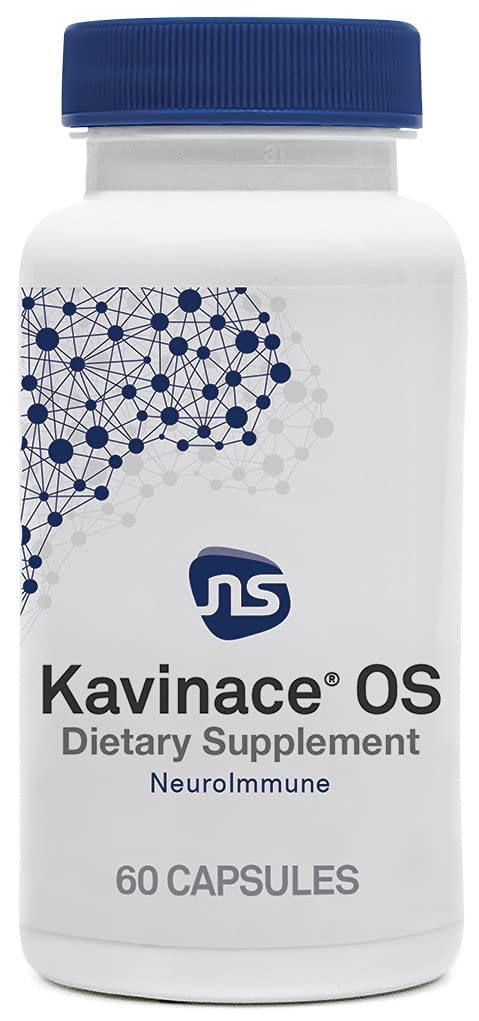 NeuroScience Kavinace OS Sleep Aid Formula with Melatonin 5mg + L-Theanine Capsules, 60 Count