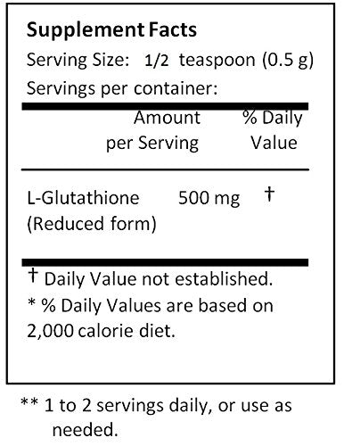 NuSci L-Glutathione Reduced Powder Granule Powder 3.5274 oz