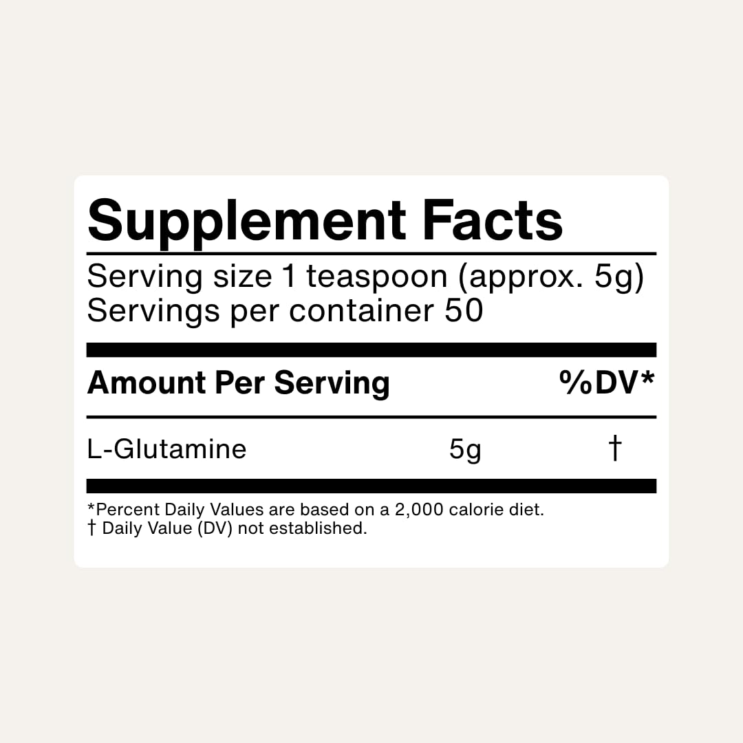 Nuzest L-Glutamine Powder for Gut Health, 8.8 oz