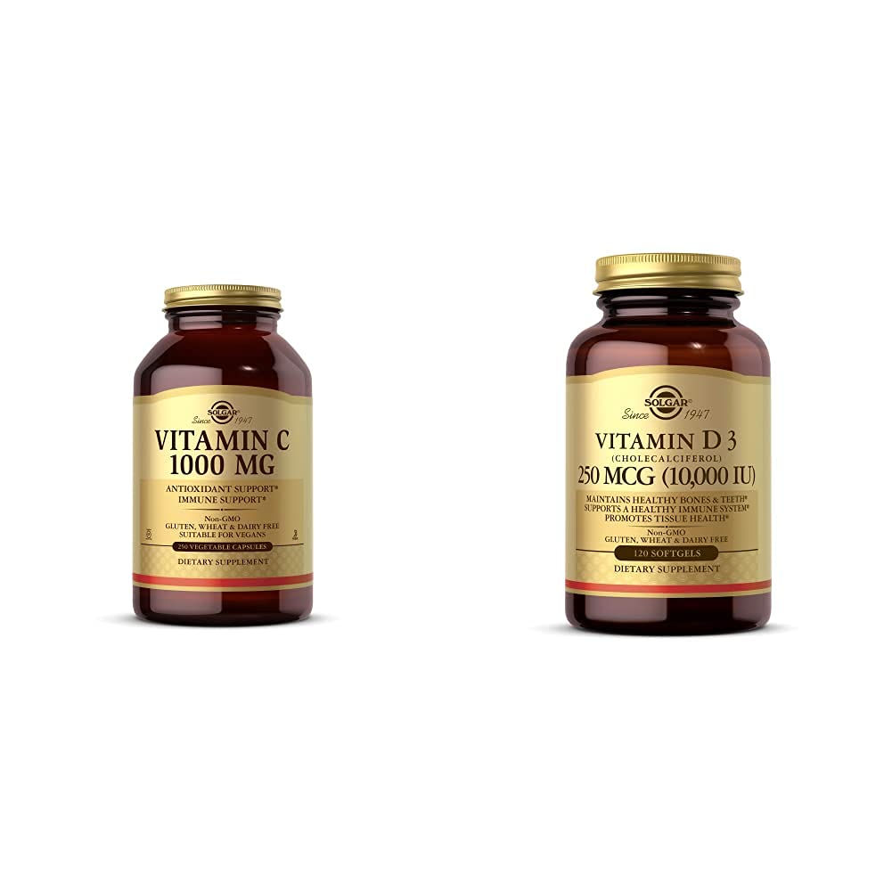 Solgar Vitamin C 1000 mg Vegetable Capsules, 250 Capsules
